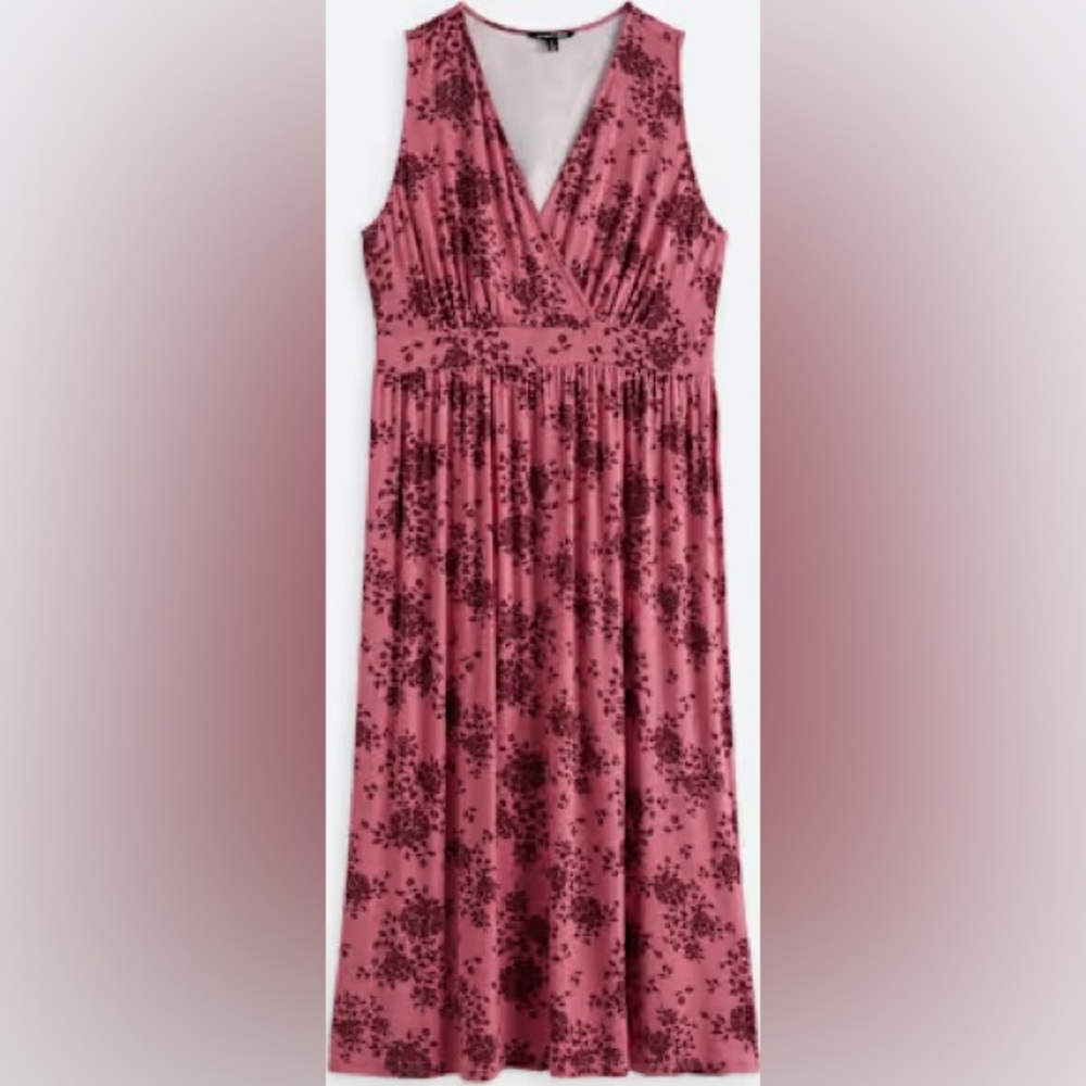 Floral Rose Sleeveless Dress